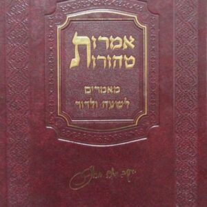 אמרות טהורות - מאמרים לשעה ולדור